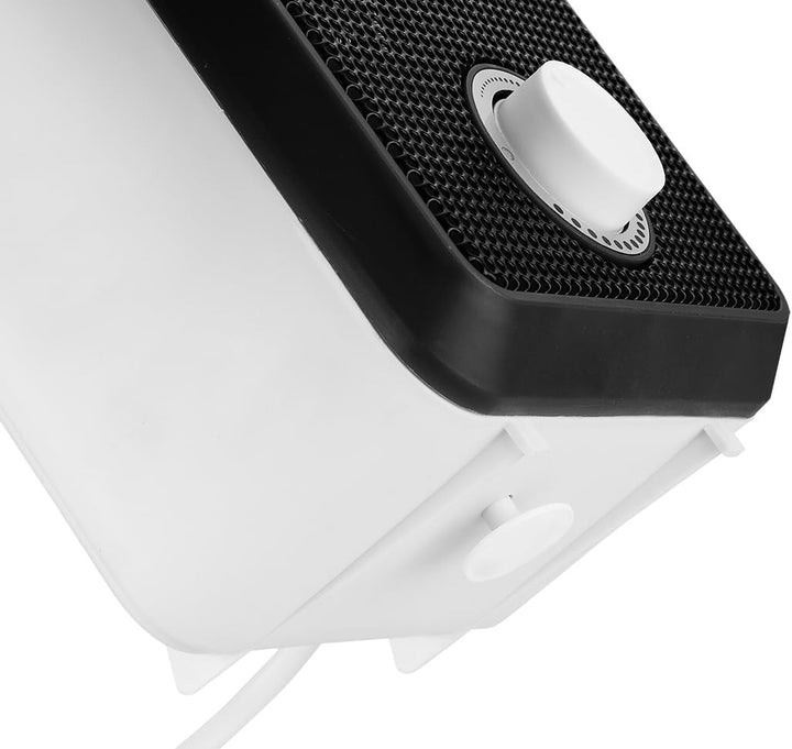 NEO TOOLS Tisch-Heizlüfter, 600W - Kompakter Mini-Heizlüfter mit Thermostat & Kippschutz, ideal für
