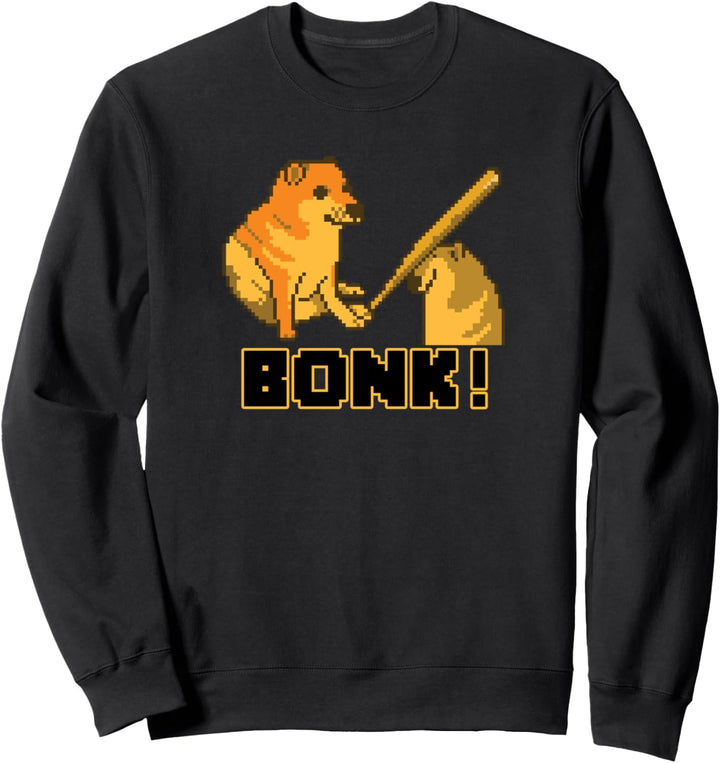 Pixel Art Cheems Bonk Meme Sweatshirt