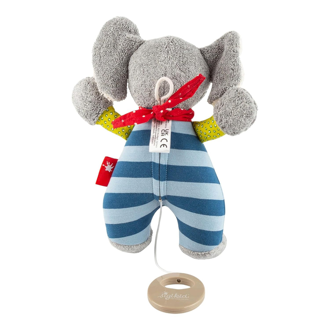 Sigikid 48800 - Lolo Lombardo Spieluhr klein, Melodie nicht frei wählbar Blau/Grau, Blau/Grau