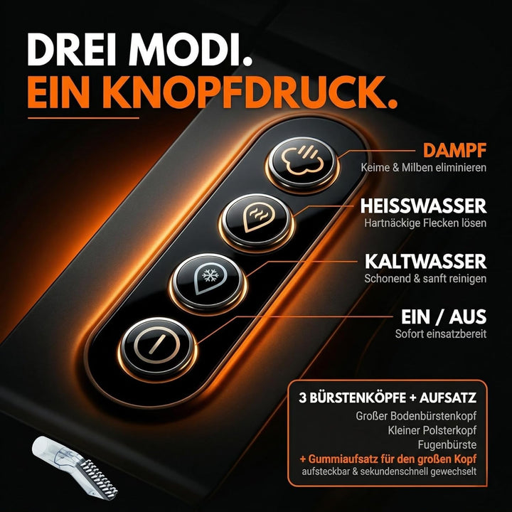 Sommertal HYDRO 9000 MAX Waschsauger | 1.000W, 20 kPa | Teppichreiniger & Polsterreiniger mit integr
