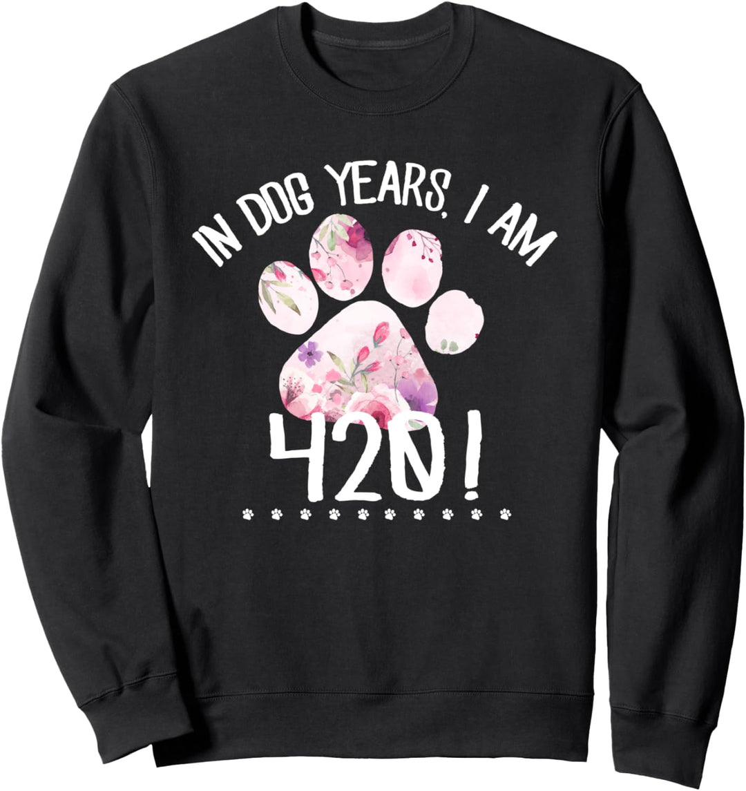60. Geburtstag - Lustige 420 Hundejahre alt Sweatshirt