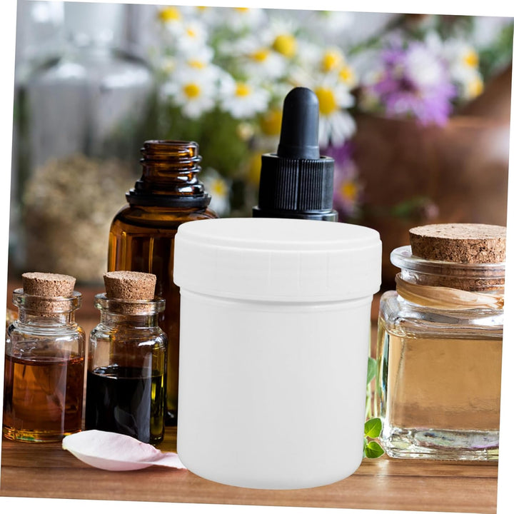 LIFKOME 10 Stück Luftdichter Aufbewahrungsbehälter aus Kunststoff 150ml Weiss Weithalsdose Wiederver