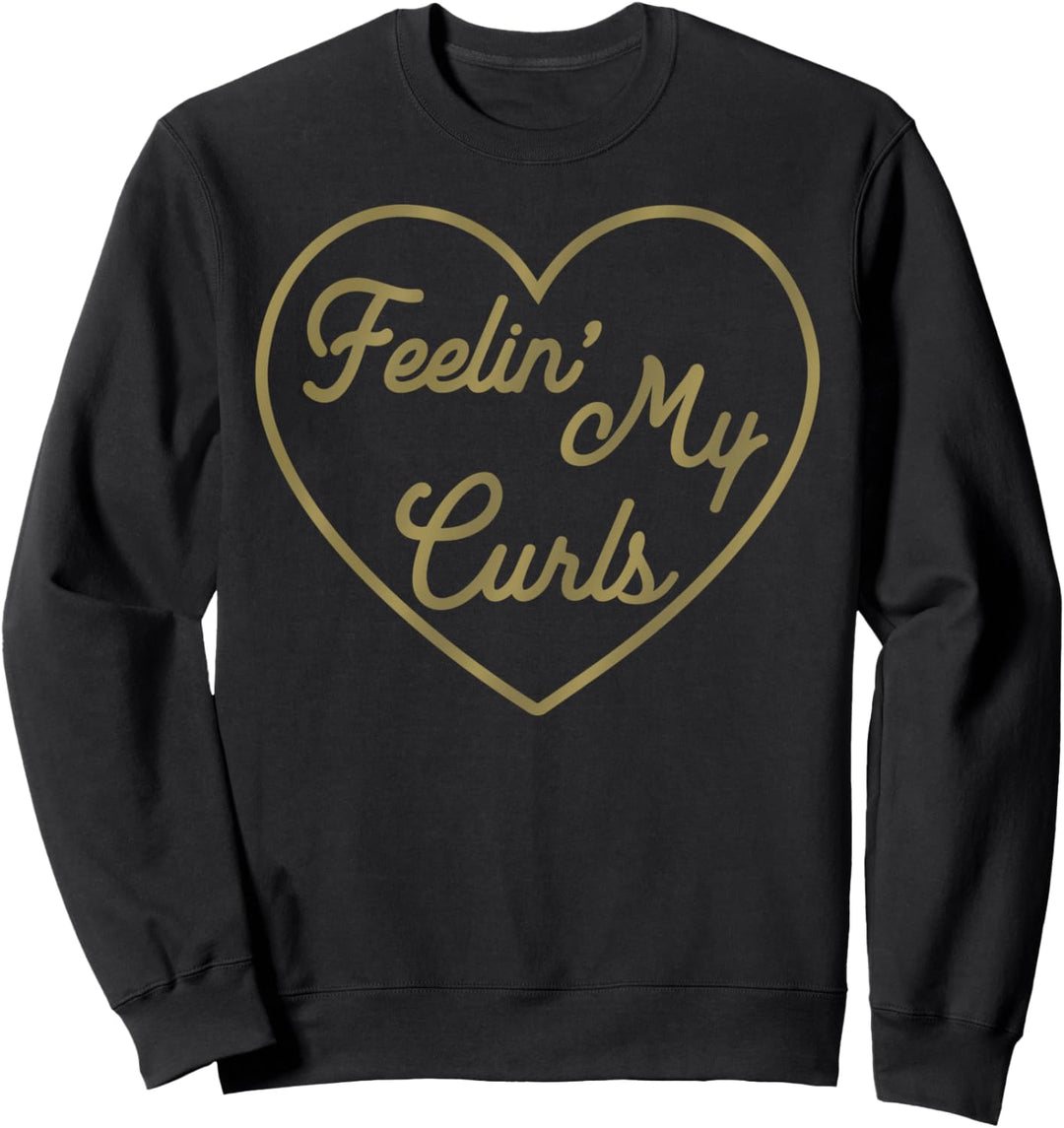 Trendy Curls Heart Sweatshirt