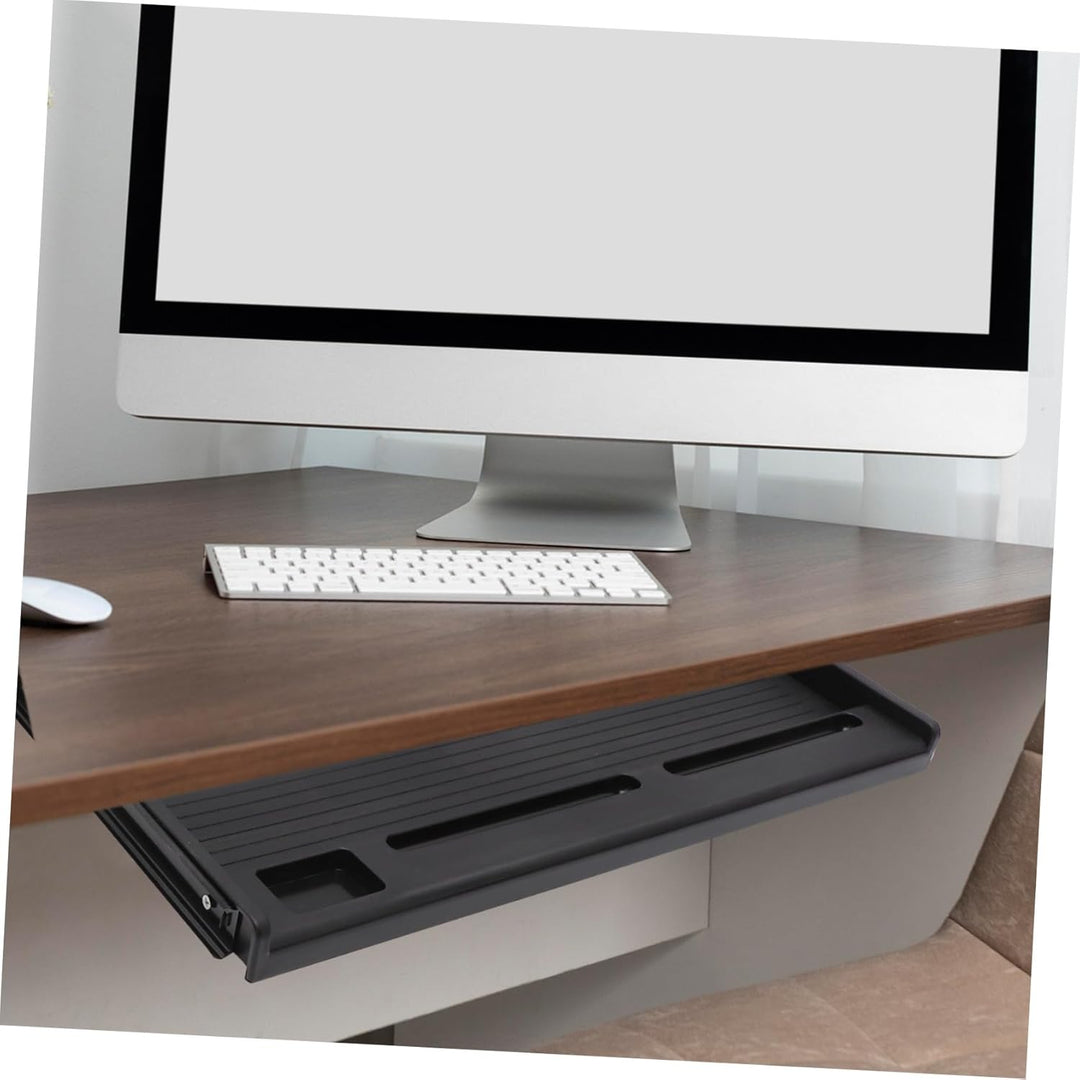 VANZACK Ergonomische Tastaturablage Untertisch aus Robustem Material Ausziehbare Schublade für PC Ta