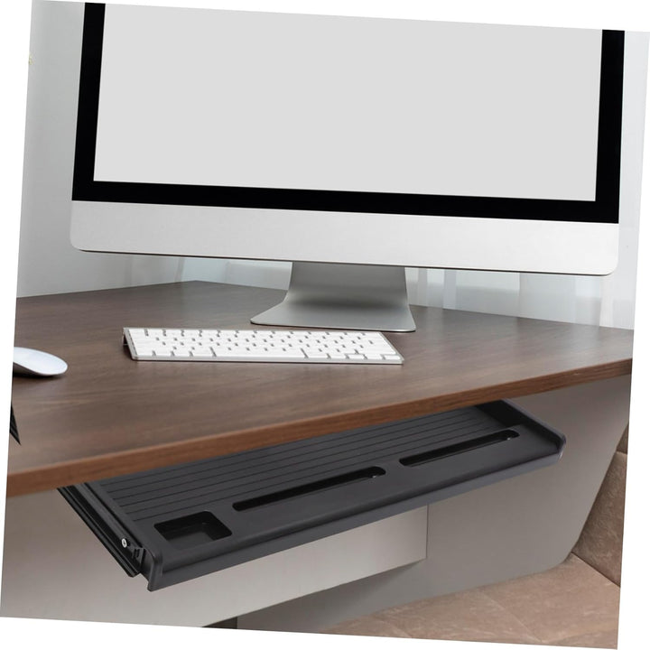VANZACK Ergonomische Tastaturablage Untertisch aus Robustem Material Ausziehbare Schublade für PC Ta