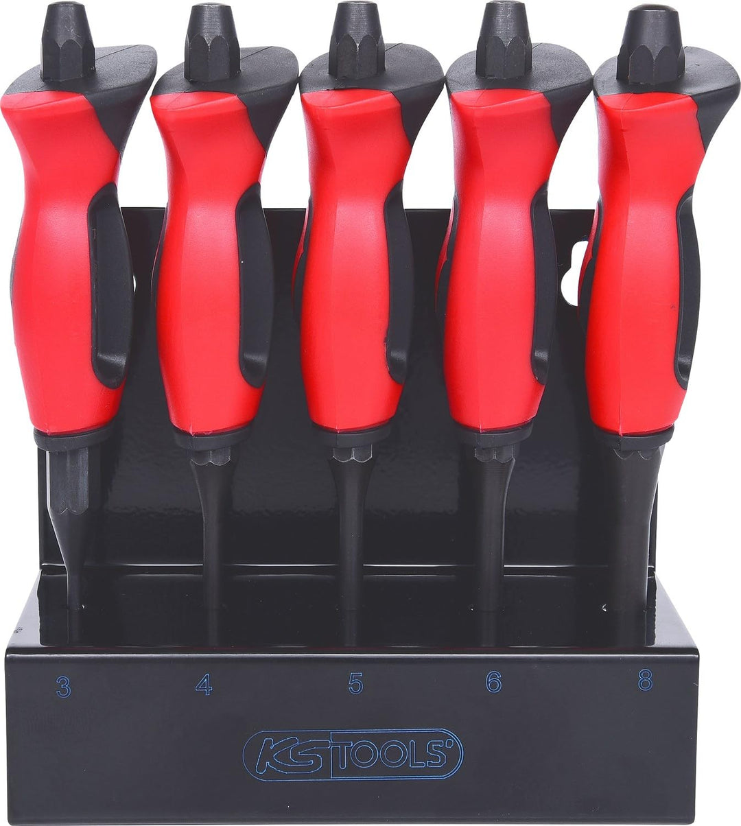 KS Tools 156.0220 Durchtreiber-Satz mit Handschutzgriff,5-tlg