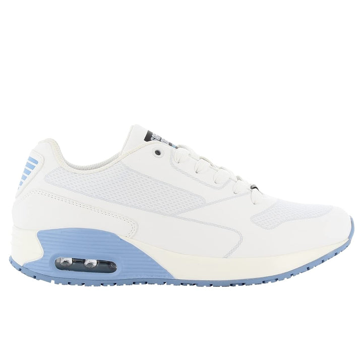 Oxypas Ela SCR, Sportschuhe, Arbeitsschuhe, Sneaker (ElaS4101lbl),White with Light Blue,41 EU 41 EU