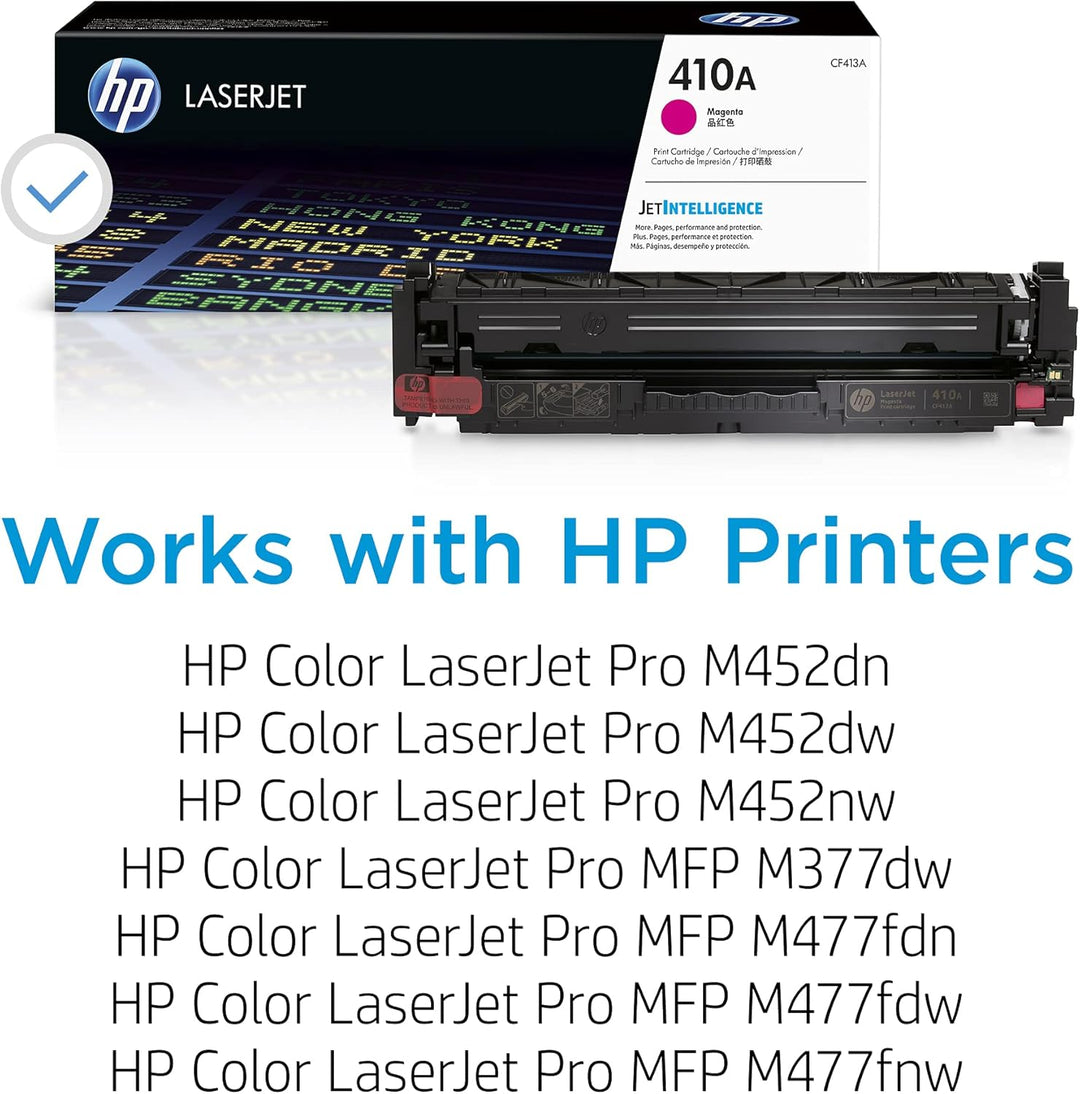 HP 410A (CF413A) Original Toner Rot für HP LaserJet Pro M377, M452, M477, Magenta Magenta Standard S