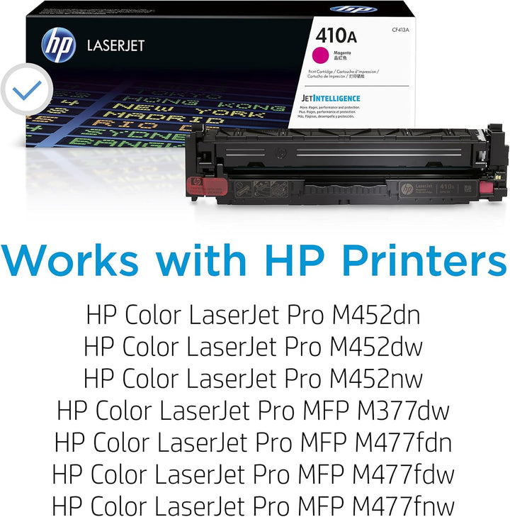 HP 410A (CF413A) Original Toner Rot für HP LaserJet Pro M377, M452, M477, Magenta Magenta Standard S