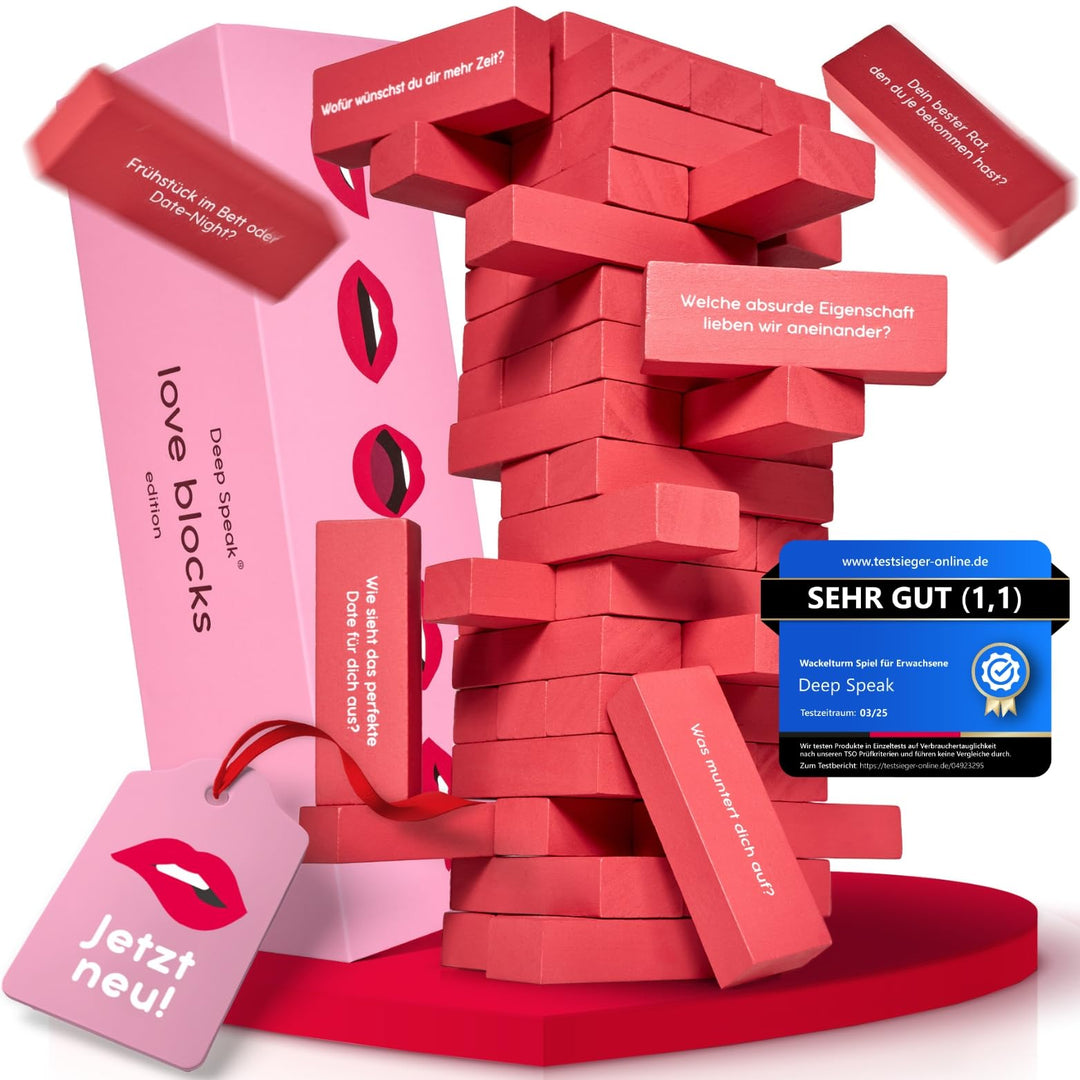 Love Blocks – Spiele für Paare zu zweit | Date Night Ideen | Paarzeit | Liebe | Couple | Pärchen Ges