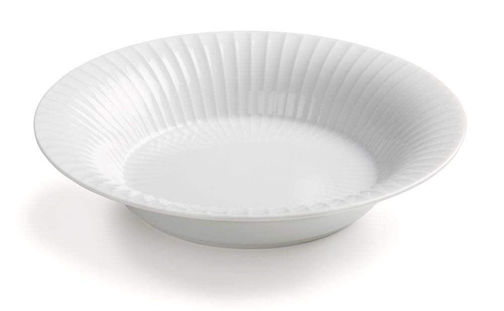 Kähler Tiefer Teller Ø21 cm Hammershøi legendäres Design zeitlos elegant, weiss Ø21 cm Weiss/Opulent