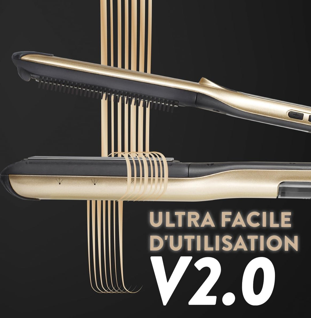 Demeliss Saint Algue Set mit Dampfglätter Titanium V2.0 EXLUSIVE Set – enthält eine 2-in-1-Matte – H