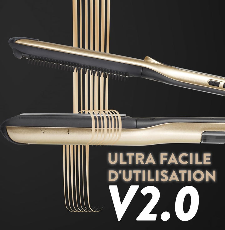 Demeliss Saint Algue Set mit Dampfglätter Titanium V2.0 EXLUSIVE Set – enthält eine 2-in-1-Matte – H
