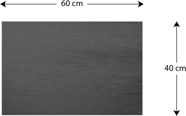 ALLboards Metallische Magnettafel GRAUES HOLZ 60x40cm MetalBoards Memoboard für jede Art von Magnete