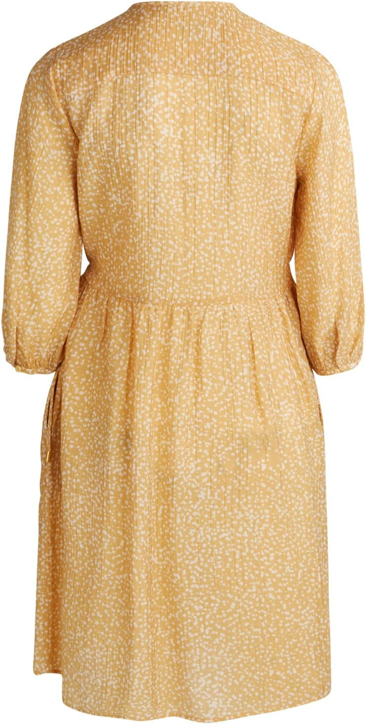 Noa Noa Damen Camillenn Dress 36 Print Yellow/White, 36 Print Yellow/White