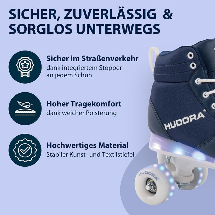 VORBESTELLUNG: Roller Skates Advanced, Navy LED, Gr. 29-38 31/32, 31/32