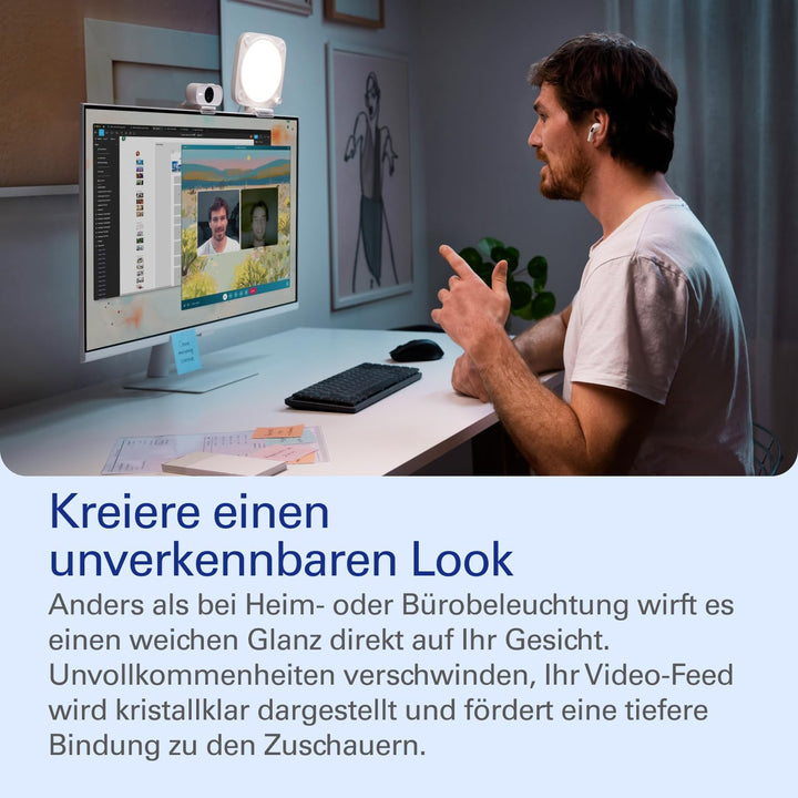 Elgato Neo Video-Lighting Bundle - Facecam Neo Full HD Webcam (Lichtkorrektur), Key Light Neo (Onboa