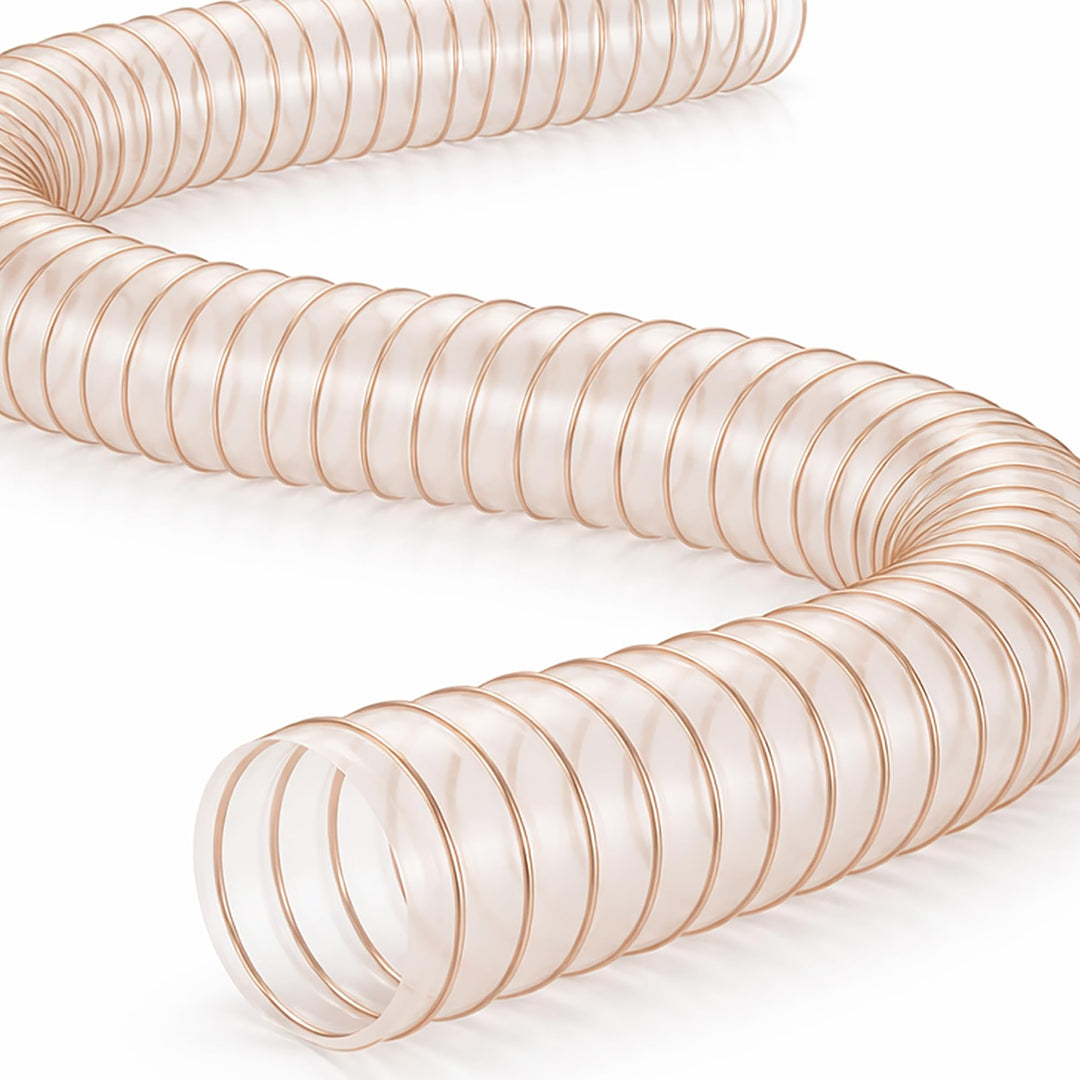 AWM PU Absaugschlauch PREMIUM 0,6 mm | Spiralschlauch antistatisch, schwer entflammbar | Späneschlau