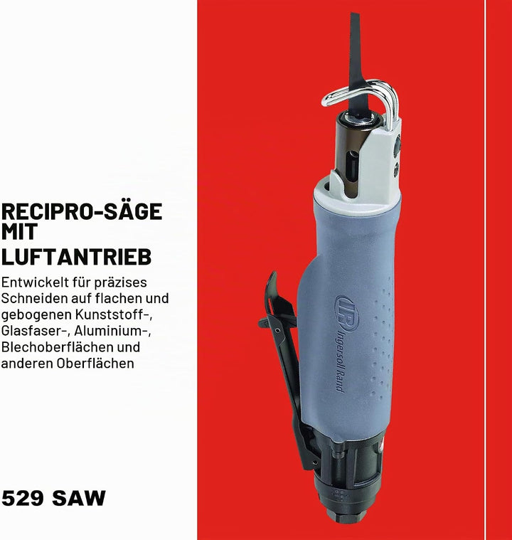 Ingersoll Rand Druckluft Stichsäge 529, vibrationsreduzierte Stichsäge, mit Anti-Vibrations-Griff Re