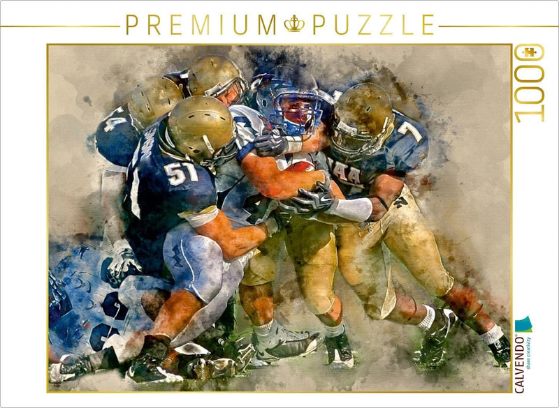 CALVENDO Puzzle American Football 1000 Teile Lege-Grösse 64 x 48 cm Foto-Puzzle Bild von Peter Roder