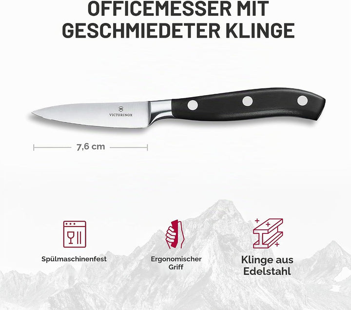 Victorinox, Grand Maître, Profi Officemesser, Extra Scharfe Klinge, gerader Schliff, 8 cm, Robuster