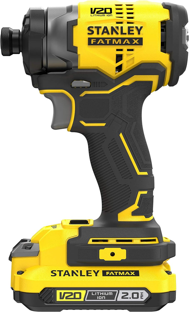 Stanley FatMax 18V 3-Gang Akku-Schlagschrauber SFMCF820D2K (2.0Ah, max. Drehmoment 190 Nm, bürstenlo