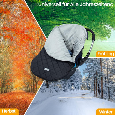 Orzbow Winter Baby Fusssack für Babyschale,Frühjahr Universal Einschlagdecke für Autositz & Maxi-Cos