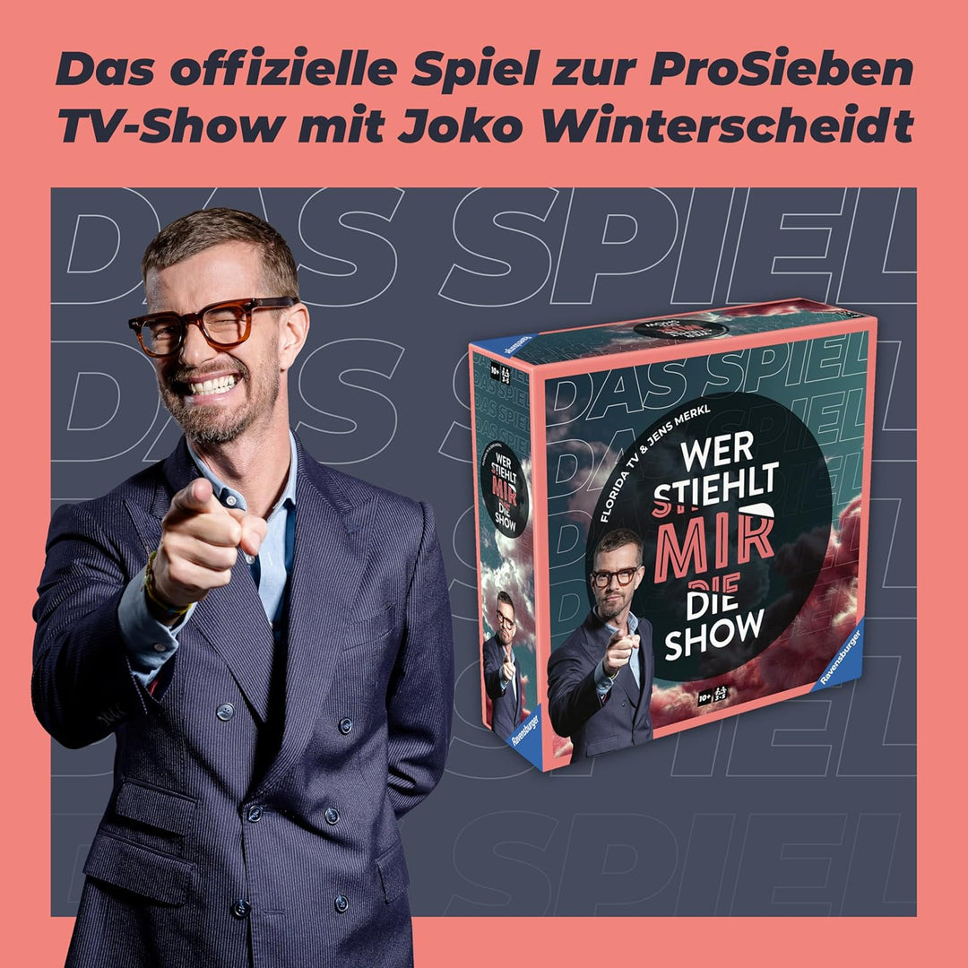 Ravensburger 24883 Wer stiehlt Mir die Show Das Quizspiel zur beliebten TV-Show von Joko Winterschei
