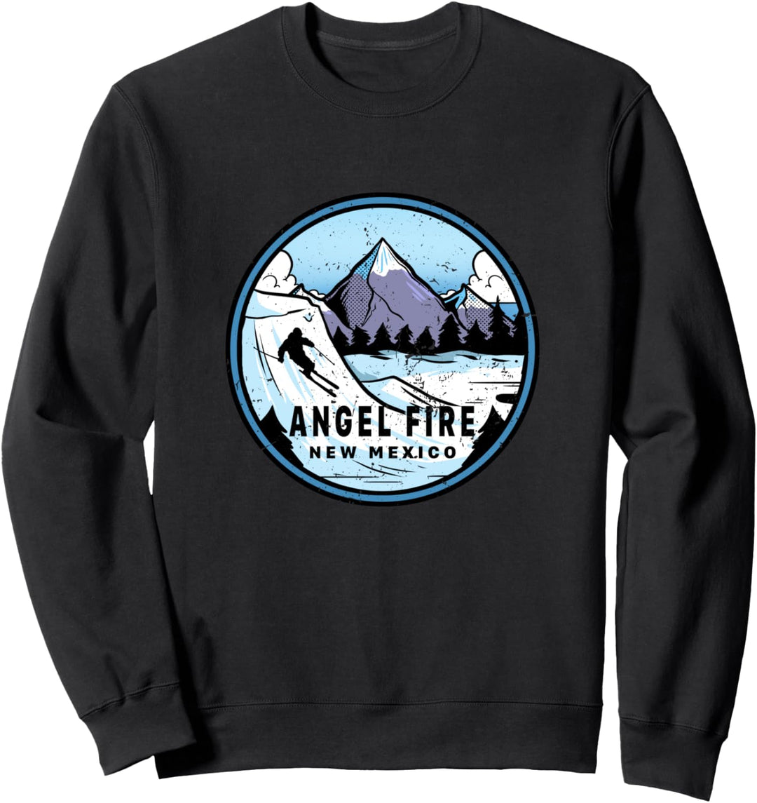 Skiier Skifahren Berge Angel Fire New Mexico Ski Sweatshirt
