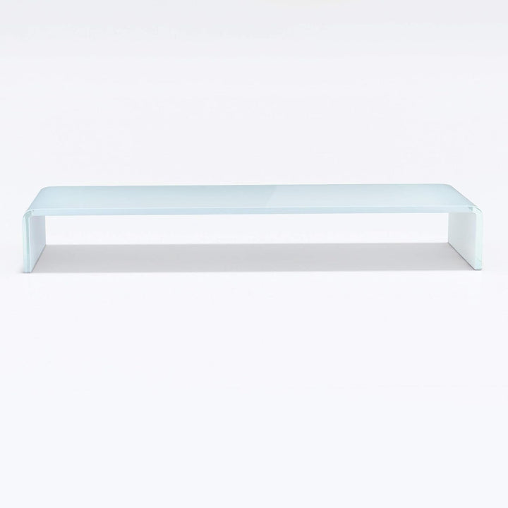bijon TV Aufsatz Glas Bildschirm-Erhöhung | PC Monitor-Erhöhung, Schreibtisch-Aufsatz für Laptop Erh