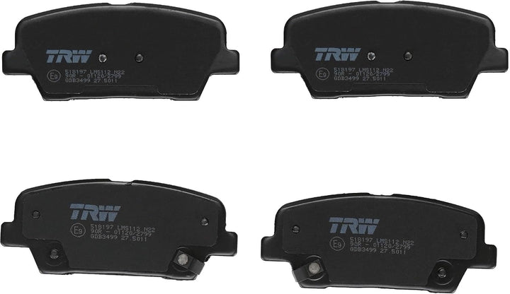 TRW GDB3499 Bremsbelagsatz, Scheibenbremse