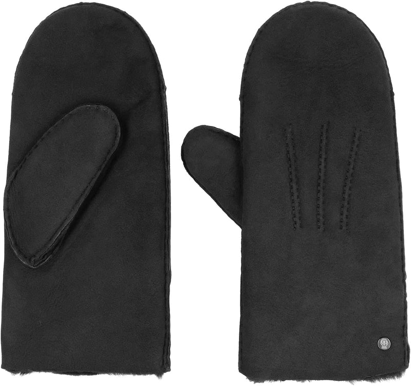 Roeckl Damen Oslo Faeustling Handschuhe 7 1/2 HS Schwarz, 7 1/2 HS Schwarz