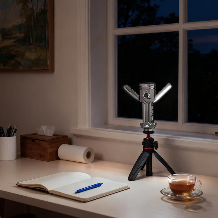Wurkkos Mini Teleskop Stativ, Kompaktes Tischstativ mit 360° verstellbarem Kugelkopf und Standard-1/