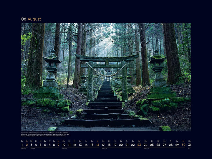 Japan - KUNTH Wandkalender 2026: Hochwertiger, bildstarker Kalender mit Spiralbindung im Grossformat