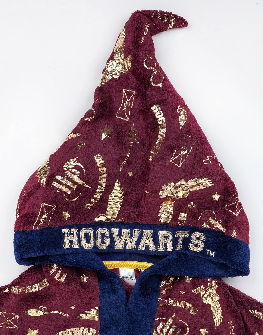 Harry Potter-Bademantel für Mädchen | Kinder Zwei Optionen Rot Hogwarts ODER Blau Hedwig Pyjama-Robe