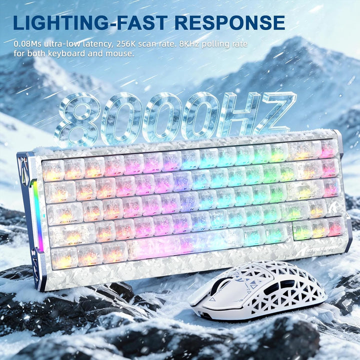 ATTACK SHARK R68HE 8kHz Forged Carbon&CNC-Aluminium Rapid Trigger Magnetisch Kabelgebunden Gaming-Ta
