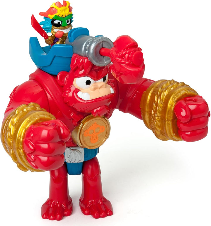 PIRATIX Boom Ben - Beweglicher Gorilla, der horizontal und mit einem Auslöser schlägt. Enthält 1 Gor
