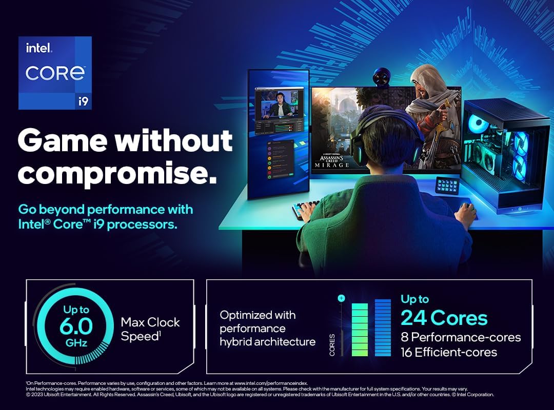 Intel Core i9-14900K 8C+16c/32T 3.20-6.00GHz Boxed ohne Kühler - BX8071514900K Core™ i9-14900K, Core