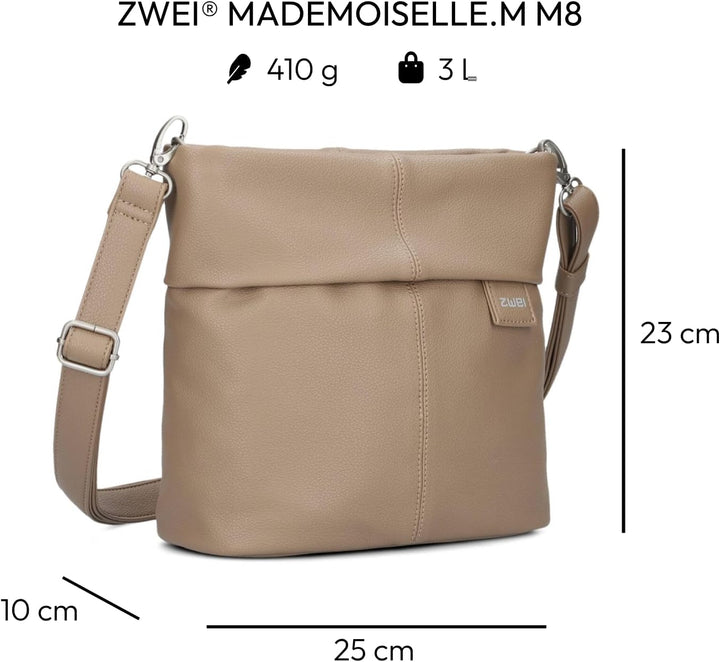 Zwei M8 Umhaengetasche Hazel, Hazel