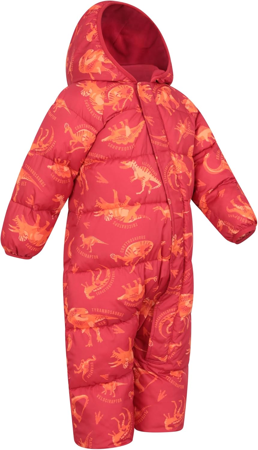 Mountain Warehouse Frosty Kinder Winter Anzug Gefüttert Schneeanzug 6-12 Monate Rot (Gedruckt), 6-12