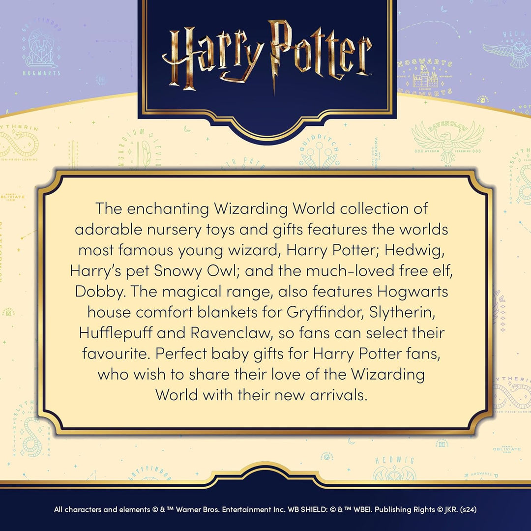 Rainbow Designs Harry Potter Dobby Plüsch Babyrassel - Weiches sensorisches Spielzeug für Neugeboren