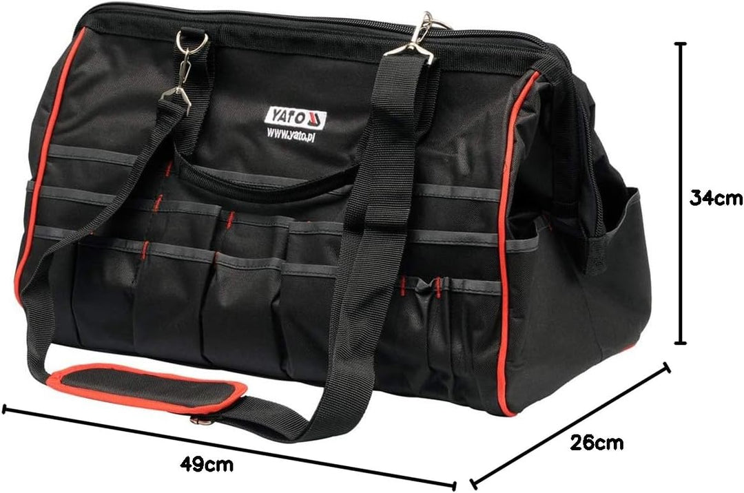 Werkzeugtasche mit 50 Fächern 49 x 26 x 34cm