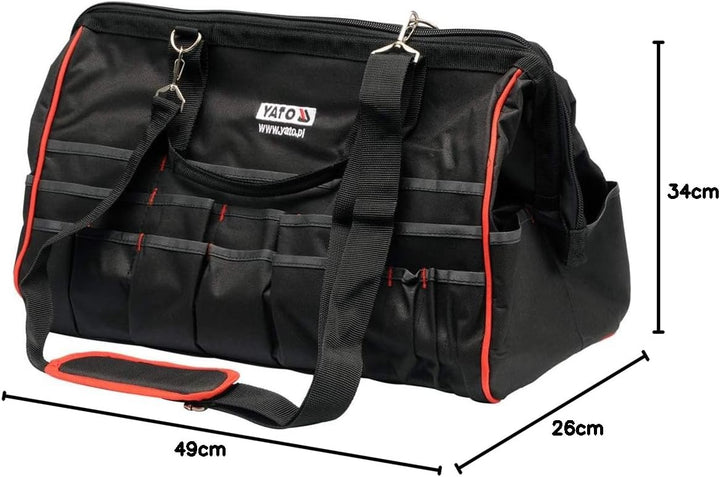 Werkzeugtasche mit 50 Fächern 49 x 26 x 34cm