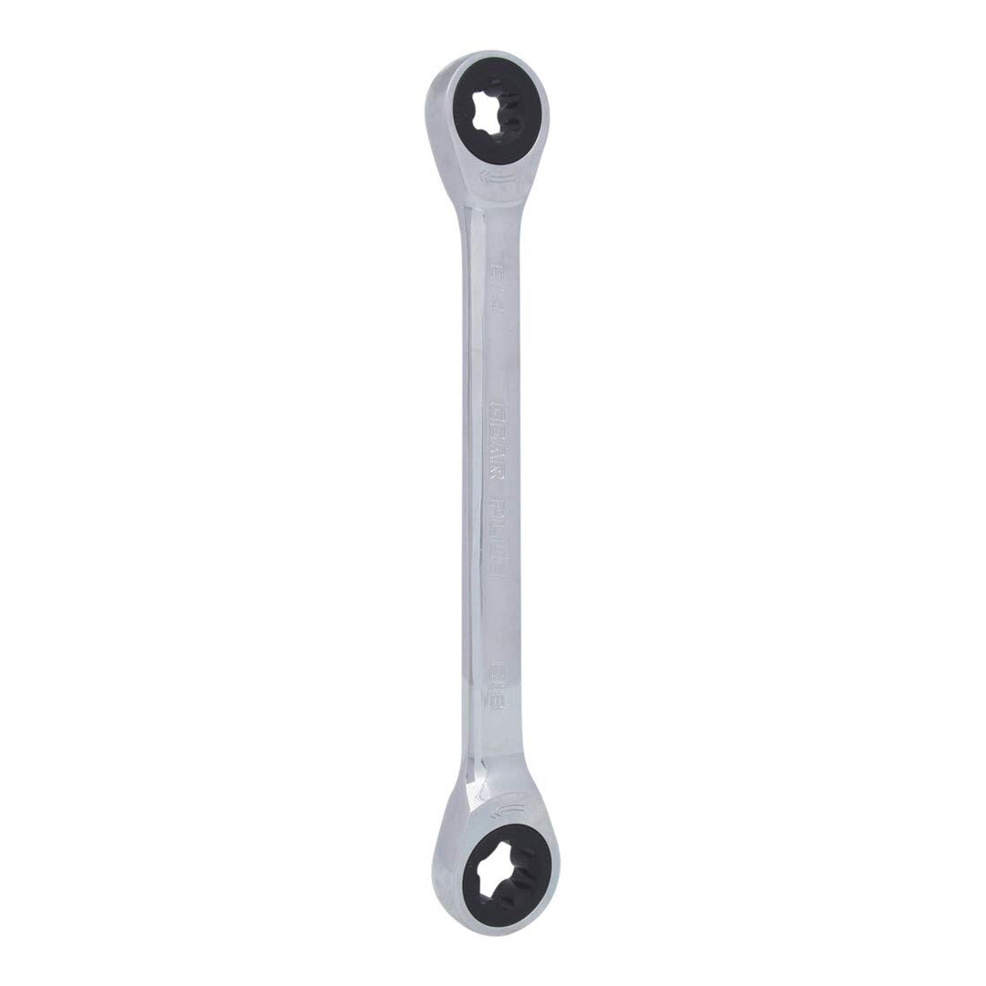 KS Tools 503.4355 GEARplus TX-E-Doppel-Ratschenringschlüssel,E14xE18, E14xE18