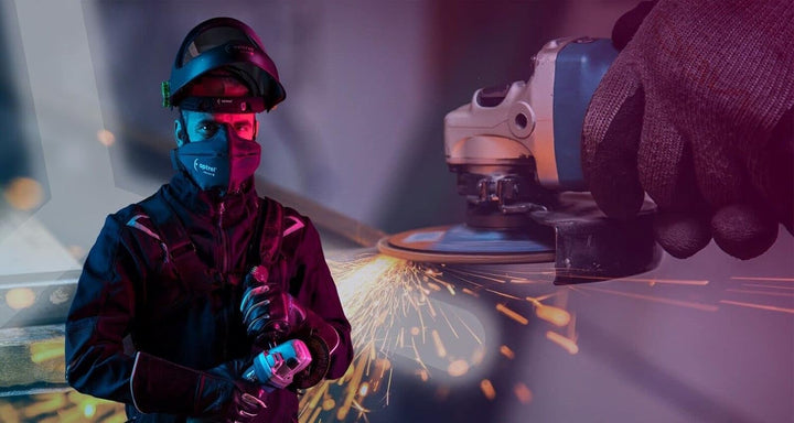 Optrel™ Clearmaxx Schleifhelm Maske Leichtgewicht 330g Haltbarkeit bis zu 220°C