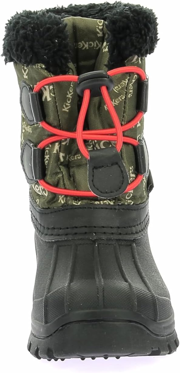 Kickers Unisex Kinder SealsnowSchneestiefel 24 EU Schwarz Grün, 24 EU Schwarz Grün