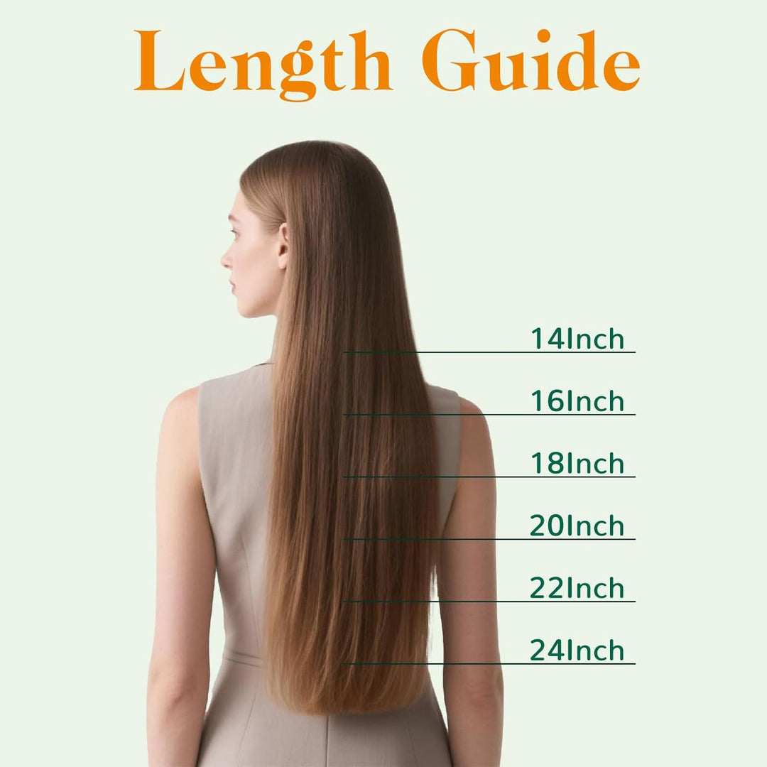 Easyouth Balayage Nanoring Haarverlängerung Echthaar 35 cm Braun Aschbraun und Dunkelstes Braun Misc
