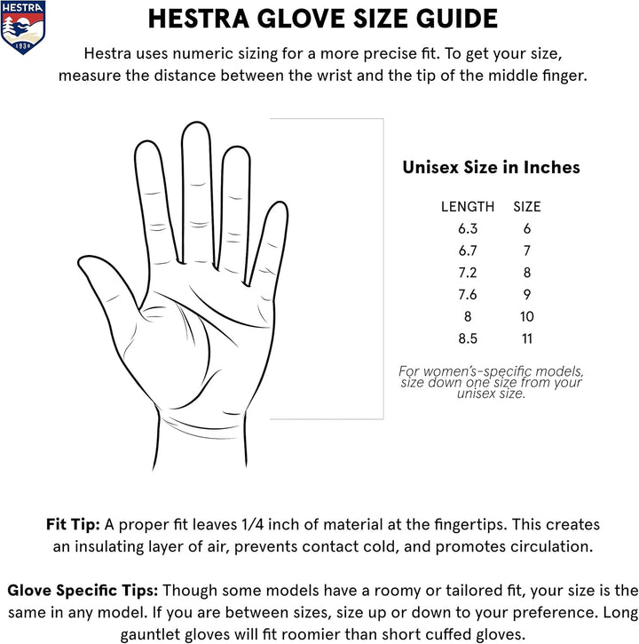 Hestra Army Leather Gore-Tex Long Warm Ski/Ride Glove 4 UK Schwarz, 4 UK Schwarz