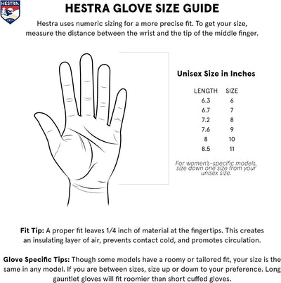 Hestra Army Leather Gore-Tex Long Warm Ski/Ride Glove UK-Grösse 5 Schwarz, UK-Grösse 5 Schwarz