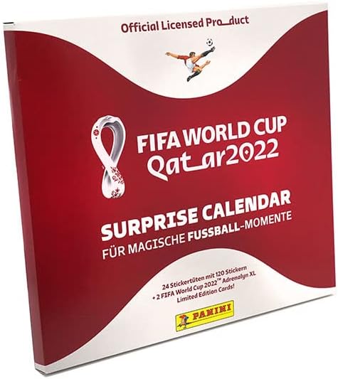 Panini FIFA World Cup Qatar 2022 Offizielle Stickerserie – 1x Adventskalender (Surprise Calendar), M